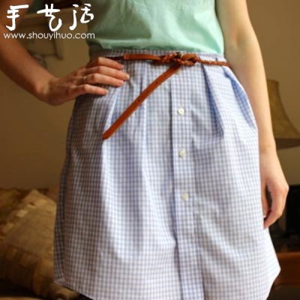 Tutorial on mens shirts and DIY womens knee-length skirts