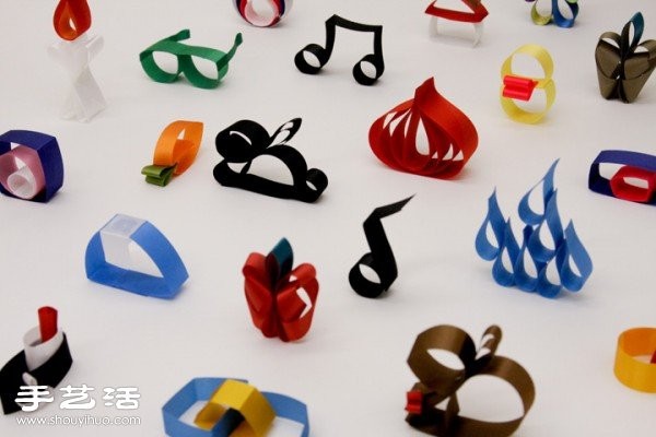 Various cute little decorations made with DIY colorful ribbons