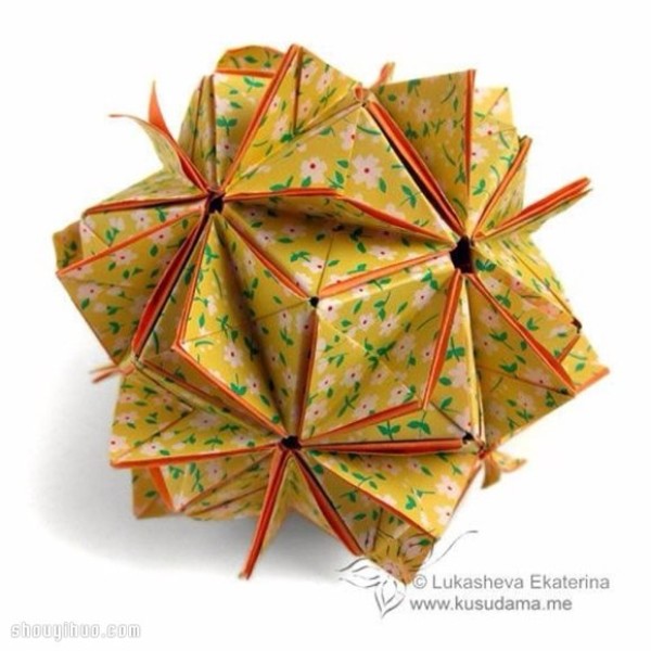 Appreciation of the beautiful handmade origami flower balls (1)