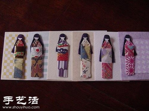 Japanese ethnic style kimono doll origami art