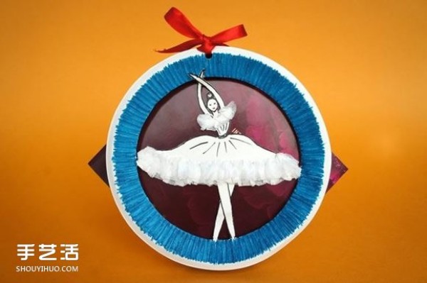 Paper plate handmade ballet dancer creative paper plate handmade DIY picture