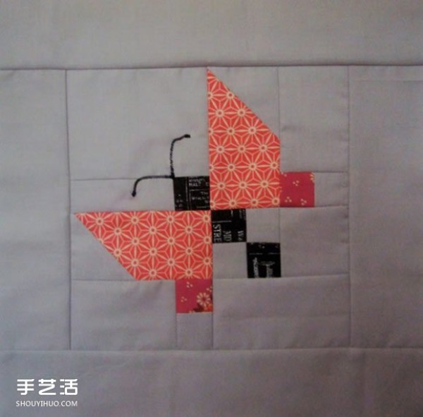 Handmade patchwork butterfly pattern tutorial, how to make a butterfly from patchwork