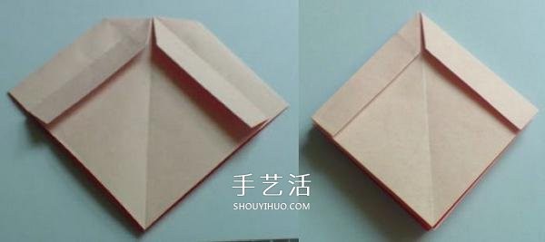 Handmade origami bow step by step chart and simple bow folding method