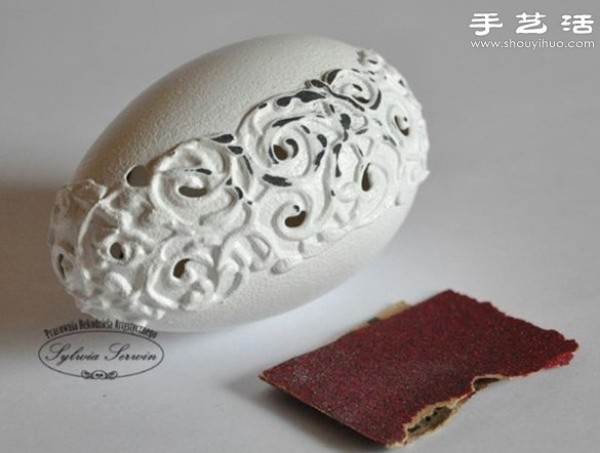 Tutorial on how to make handicrafts with exquisite egg carvings with hollows