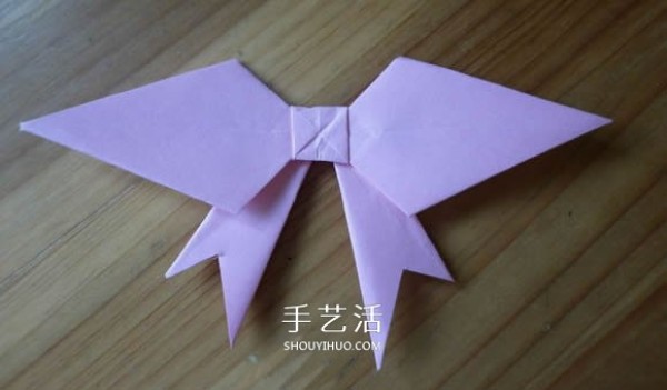 Easy to learn origami bow, square paper folding bow