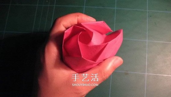 GG Rose Folding Illustration Beautiful and Detailed Rose Origami