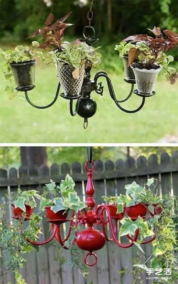 A creative collection of DIY flower pots made from waste items