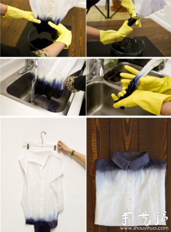 Simple clothes printing and dyeing DIY with brilliant effect