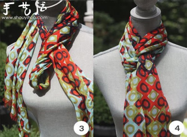 How to tie a scarf teaches you how to tie a scarf