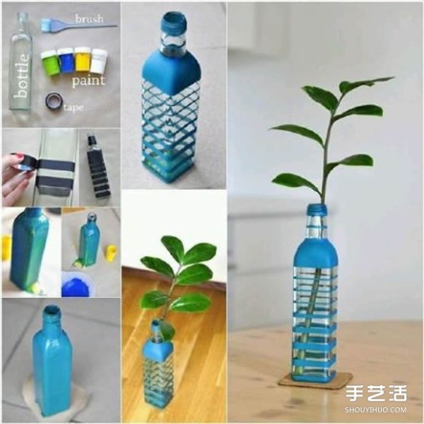 How to make a simple vase from waste glass bottles