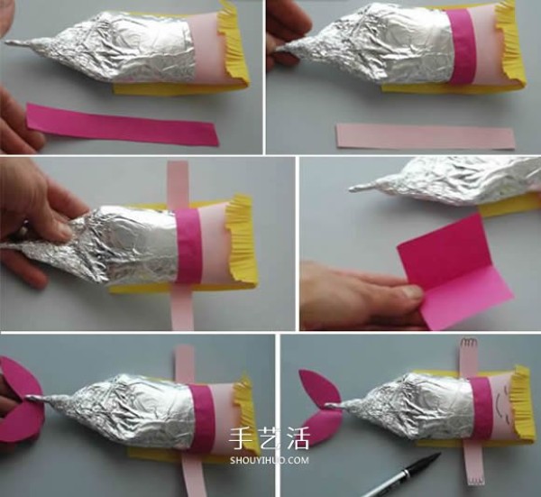 How to make a mermaid for children to make a mermaid toilet paper tube by hand