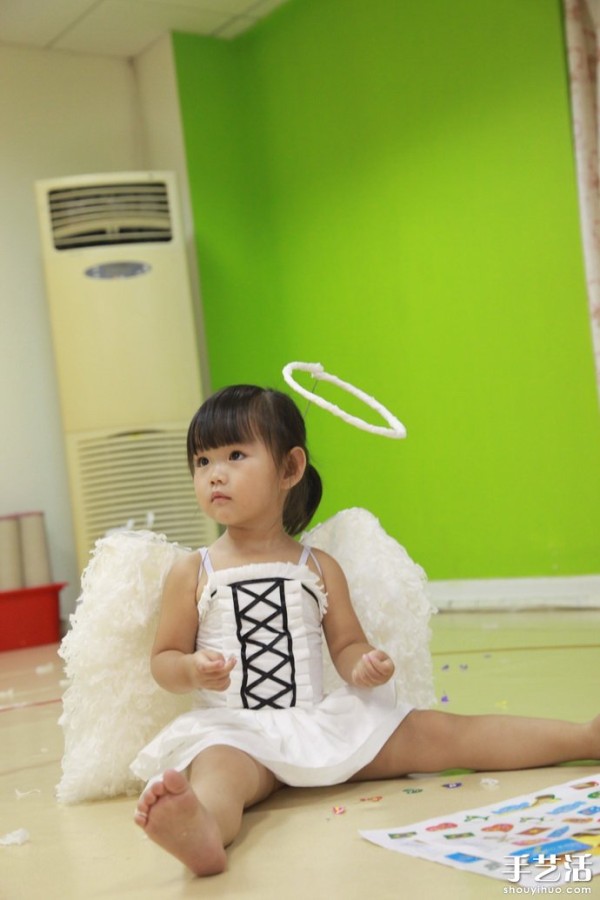 The whole process of low-carbon and environmentally friendly "angel dress" handmade DIY