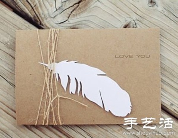 Paper/non-woven fabric + iron wire handmade romantic feathers