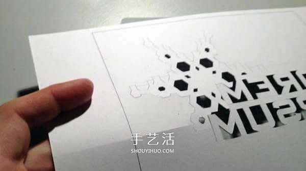 How to make homemade New Year snowflake greeting cards, how to make handmade three-dimensional New Year greeting cards