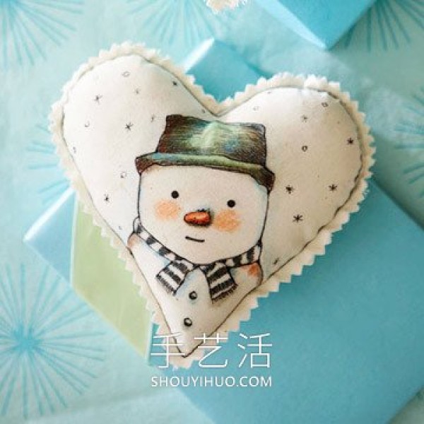 A collection of simple and cute handmade snowman pictures