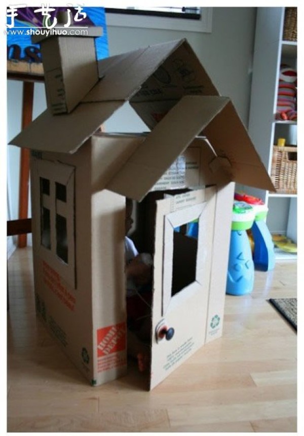 Fun DIY Cardboard Box House