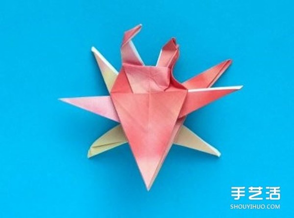 Origami Crab Step by Step Illustration and Complex Crab Origami Illustration Tutorial