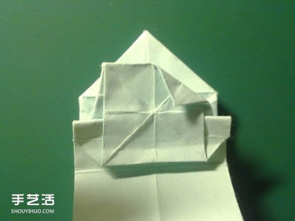 Detailed illustration of the folding process of Hatsune Miku origami