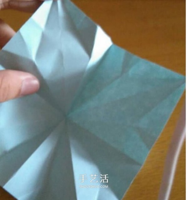 How to fold beautiful paper flowers, origami eight-pointed star flower with illustrations