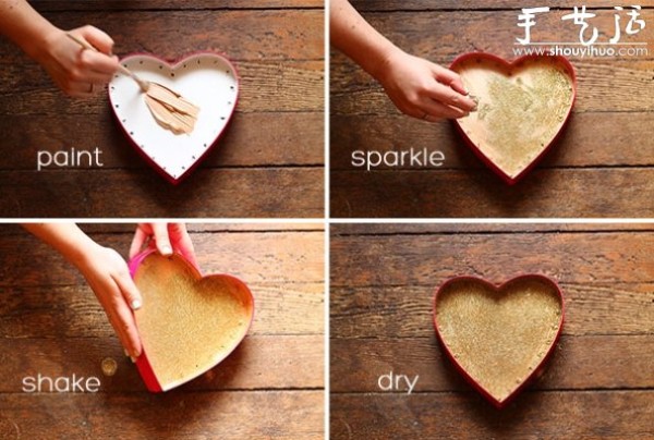 Tutorial on DIY romantic heart-shaped lighting in chocolate box