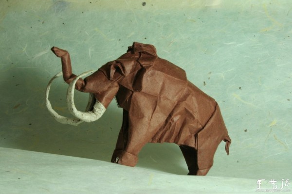 Appreciation of realistic hand-made animal origami works