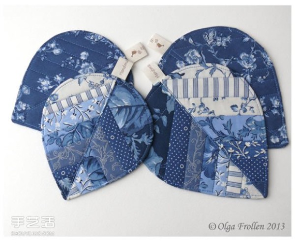 Beautiful patchwork leaf coaster DIY patchwork leaf pattern coaster