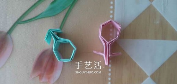 ♂♀The origami illustration of male and female icons can also be used as a cute ring