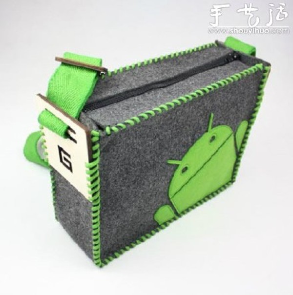 DIY Android Icon Felt Shoulder Bag