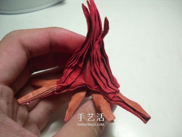 How to make origami for a bonfire, illustrated tutorial on how to make origami flames