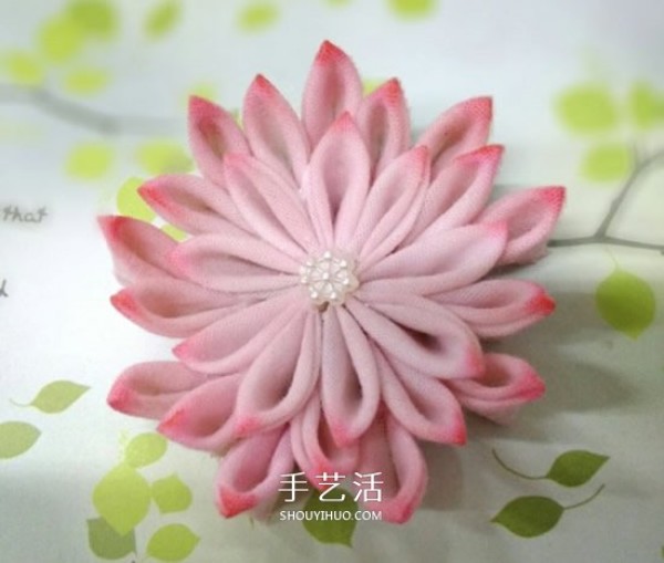 Non-woven fabrics to make lotus hairpins, illustrations of handmade fabric lotus hair ornaments DIY