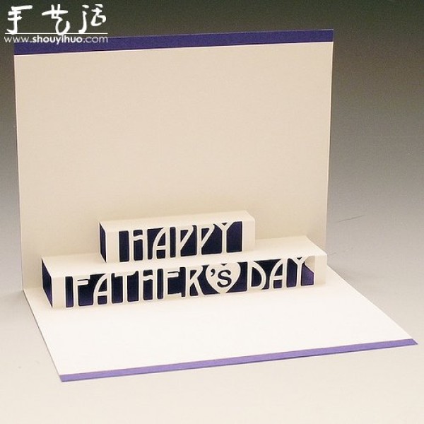 Appreciation of exquisite three-dimensional greeting card works