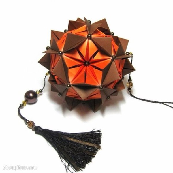 Appreciation of the beautiful handmade origami flower ballsReward (3)