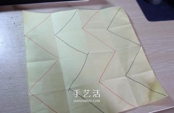 Creative paper lampshade origami method and beautiful lampshade folding diagram and diagram