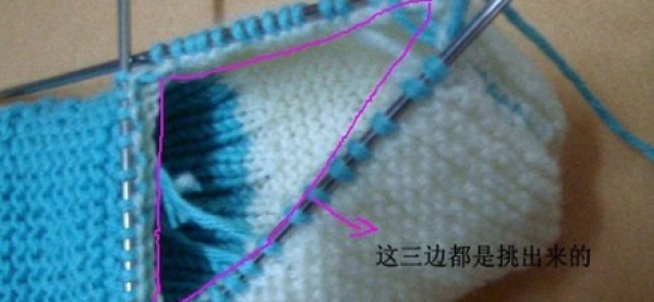 Illustrated tutorial on knitting beautiful boat socks with wool