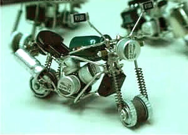 Disposable lighter DIY handmade motorcycle model