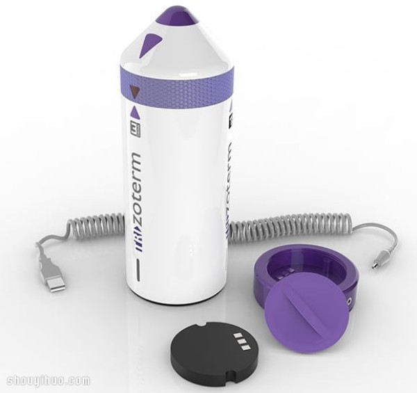 TRIzoterm three-in-one concept thermos bottle product design