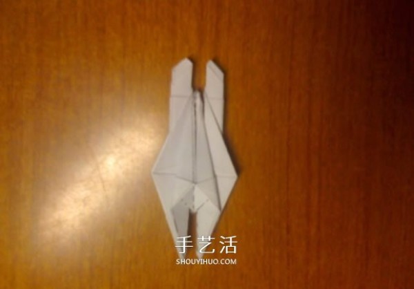 How to make origami crane rings, illustrated process