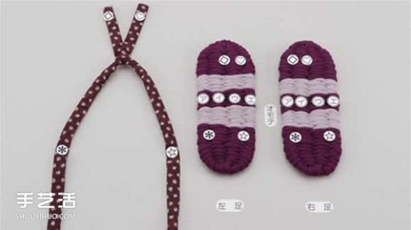 How to knit flip-flops with illustrations and steps of knitting flip-flops from strips of fabric