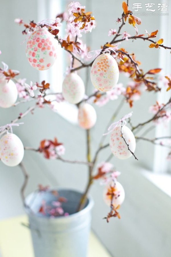 Egg + hand-painted simple DIY decorative home beautiful hanging ornaments