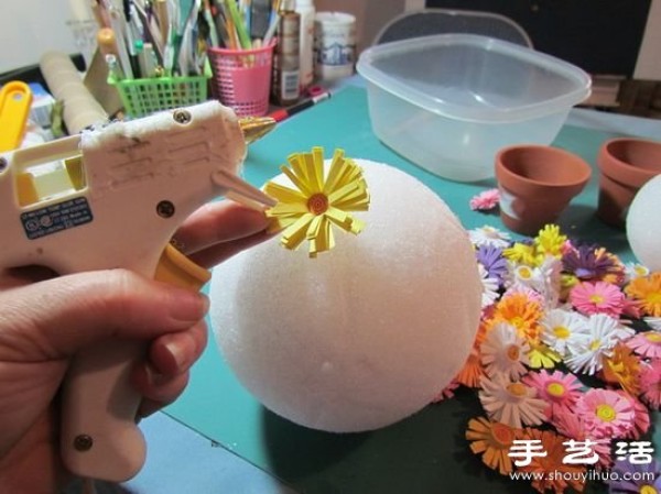 DIY handmade beautiful paper flower bonsai