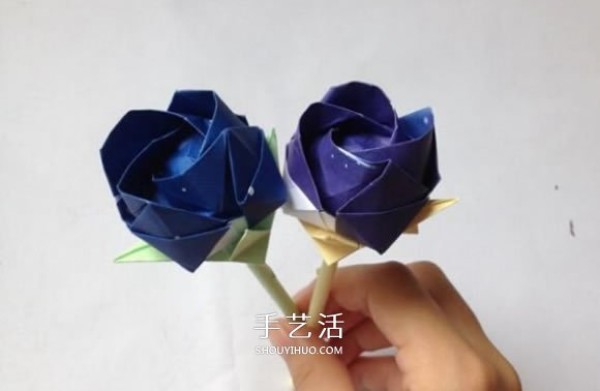 The classic folding method of Kawasaki rose, how to fold Kawasaki rose tutorial