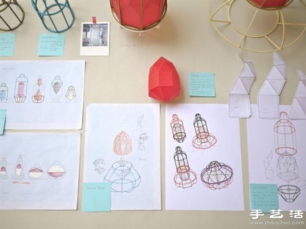 DIY creative lamps with a lantern appearance that blends Chinese and Western cultures