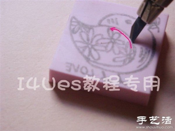 Super detailed hand-made bird pattern rubber stamp tutorial