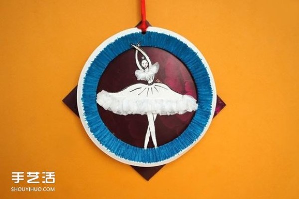 Paper plate handmade ballet dancer creative paper plate handmade DIY picture