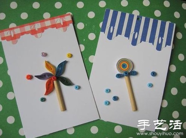 Simple and cute handmade paper quilling works