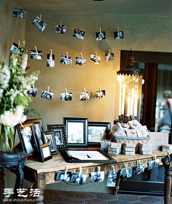 Retro Photos DIY Nostalgic Style Wedding Decoration