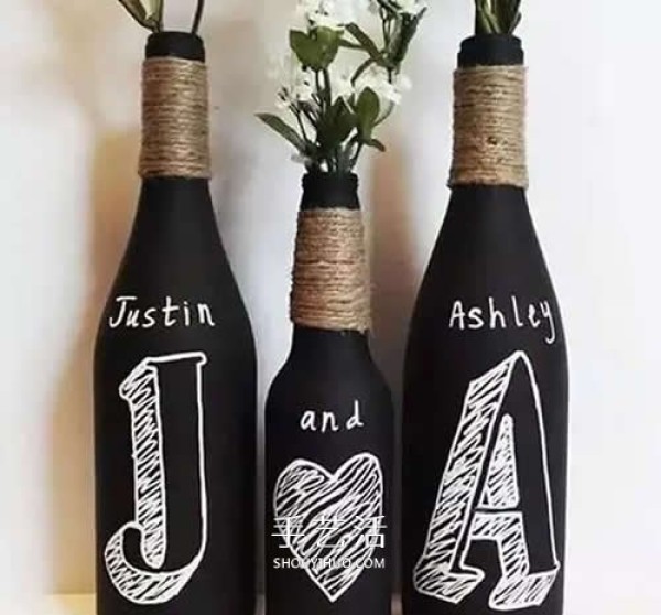 Wine bottle renovation ideas! Are you still willing to throw away household garbage? 