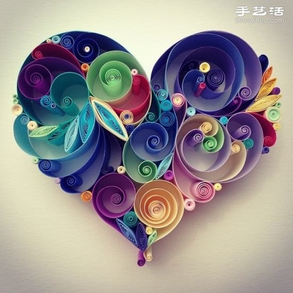 Super beautiful paper quilling painting, aesthetic paper quilling art