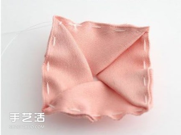 Non-woven rose hairpin DIY handmade fabric rose hairpin production