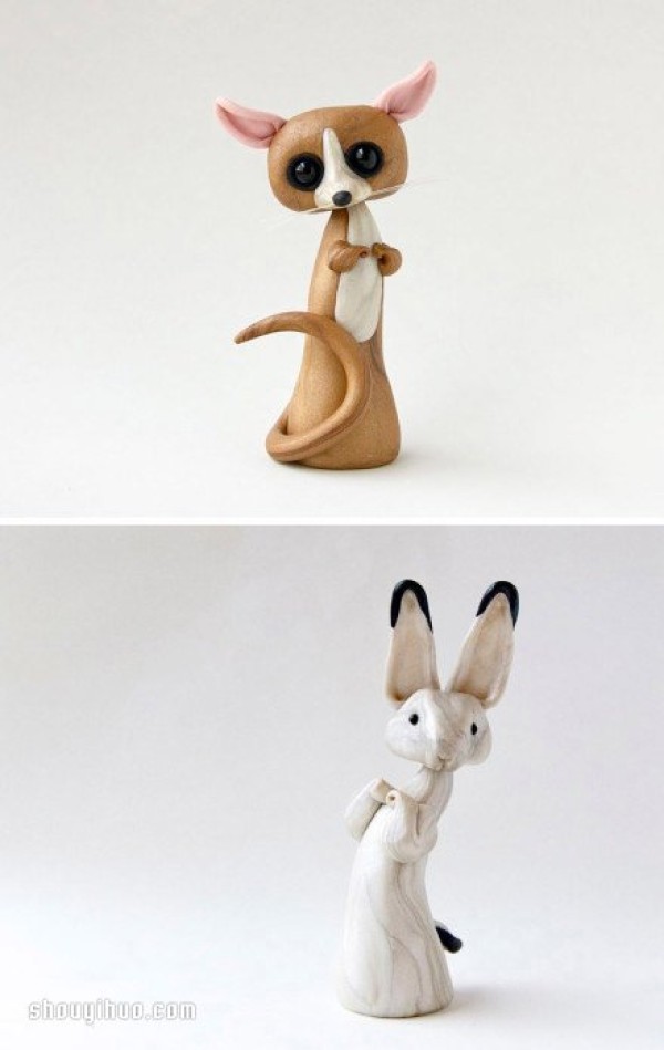 Appreciation of exquisite and delicate ceramic animal sculptures